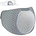 Almohada Babymoov para mamá y bebé | Cojín ultra suave para dormir, leer, apoyo de piernas, embarazo, lactancia y lactancia, Cinturón de sueño., gris, M/XL