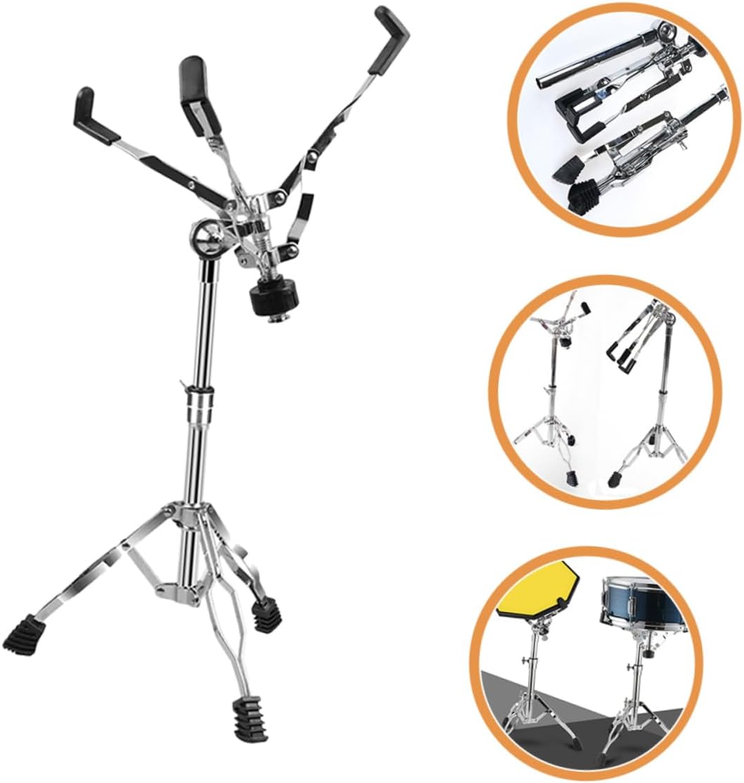 Yardwe Snare Drum Stand Alloy Bracket for Secure Drum Holding for Practice and Performance