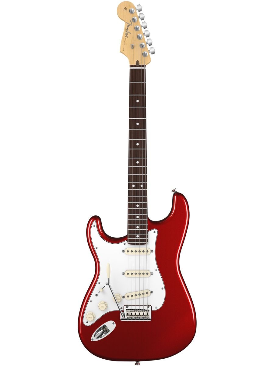 Fender Guitarra elétrica Stratocaster padrão americano, escala de