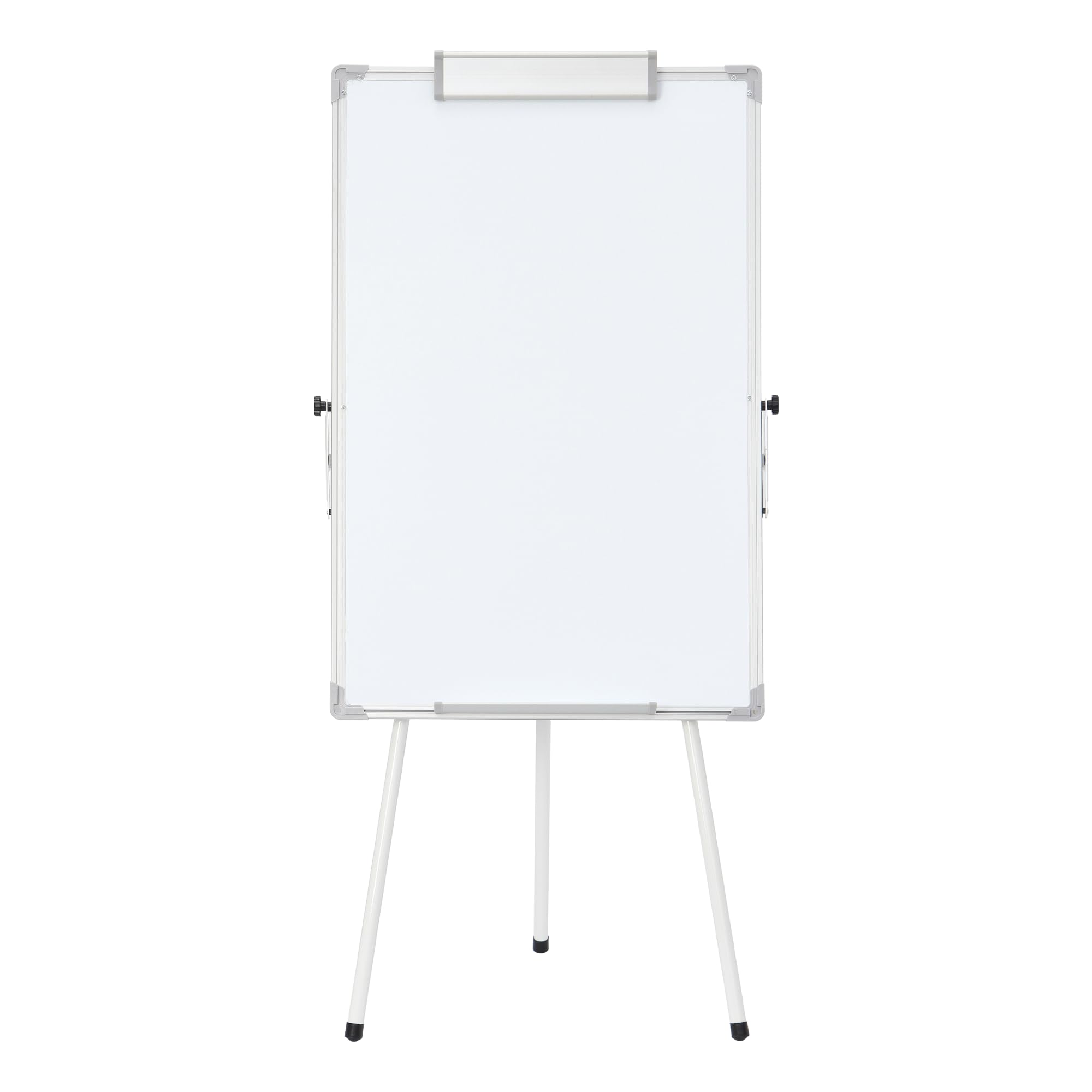 Mordchil EU Large Tripod Stand Whiteboard Easel, 90 * 60CM Double Sided Magnetic Dry Erase Board, Height Adjustable & 360 Degree Rotating Stand Flip Chart for School, Classroom, Home, Office, White