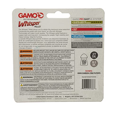 Image of Gamo Whisper Fusion .177 /.22 Pellets - Match Grade Accuracy