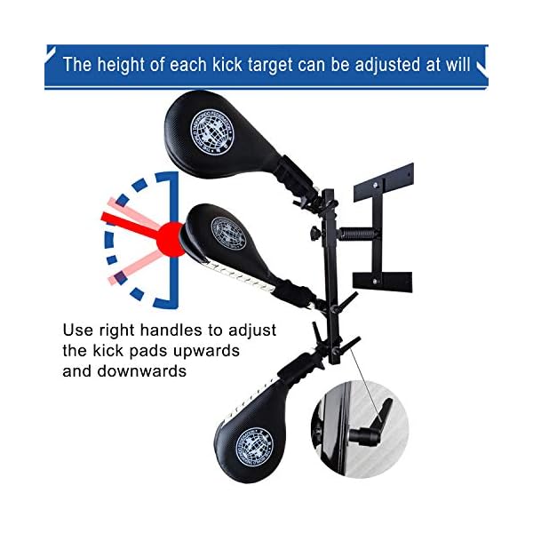 SYNTECSO-Kicking-Pads-for-Martial-Art-Wall-Mounted-Taekwondo-Kick-Pads-Targets-for-Kickboxing-Training SYNTECSO Kicking Pads for Martial Art, Wall Mounted Taekwondo Kick Pads Targets for Kickboxing Training