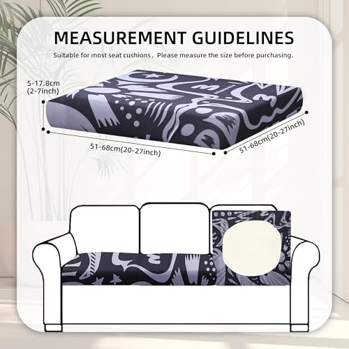 Image of BIETYONE 8Pcs Stretch Patio Cushion Covers,Outdoor Couch Covers Replacement,Outdoor Couch & Sofa Slipcovers,for Patio Furniture Cushion Covers,Washable Reusable urniture Protector(Grey Pigeon,8PCS)