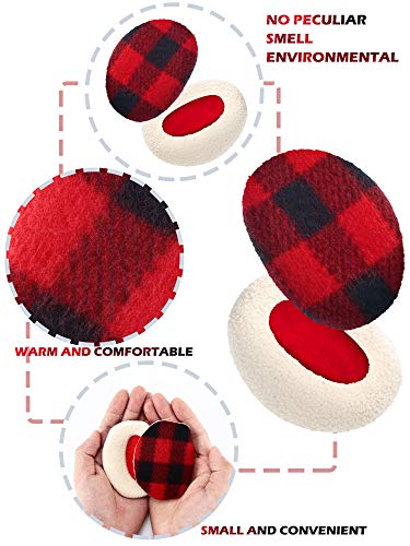 Geyoga 4 Pairs Bandless Ear Muffs Fleece Ear Muffs Thick Winter Ear Covers Cold Weather Ear Warmer For Women #TOP5
