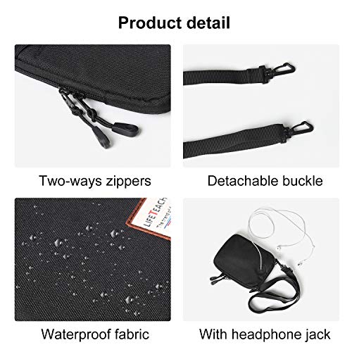 Small Crossbody Bag for Men, Mini Messenger Bag Shoulder Bag for Phone Passport - Image 5