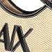 Armani Exchange Women's Sandy Shopping Bag With Large Logo, Natural/Black, One Size