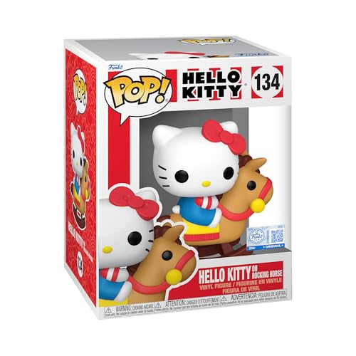 Funko Pop! Premium: Sanrio - Hello Kitty on Rocking Horse - Figura de Vinilo Coleccionable - Idea de Regalo - Mercancía Oficial - Juguetes para niños y Adultos - Figura Modelo para coleccionistas