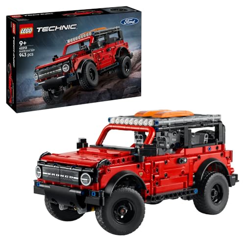 LEGO Technic Ford Bronco SUV Model Car Kit, STEM Building Set 42213 Toys for 9+ Gift for Boys and Girls | Off-Road Car Toy, V6 Engine & Suspension, Mo