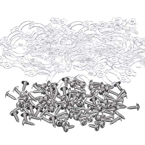 150-Pack Mounting Brackets Fixing Clips for 10mm Wide Waterproof 5050 LED Strip Light, 100 Pack One Side Fixing Clips, Screws Included,50Pack Self-Adhesive Strip Brackets Holder 150-Pack Mounting Brackets Fixing Clips for 10mm Wide Waterproof 5050 LED Strip Light, 100 Pack One Side Fixing Clips, Screws Included,50Pack Self-Adhesive Strip Brackets Holder