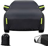 Cubierta para Auto Impermeable, Funda Coche Exterior Lona para Coche Cubierta para Automóvil Coberturas Completas con Tira Reflectante 530x200x150CM