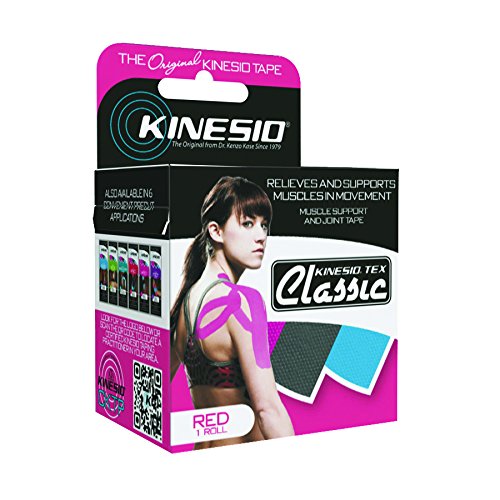 KinesioTape, Tex Classic, 2" X 4.4 Yds, Red, 6 Rolls
