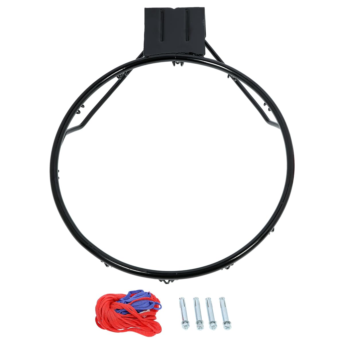 Cerchio Anello Basket regolamentare Nils, canestro Basket regolamentare in Acciaio Verniciato Completo di Retina