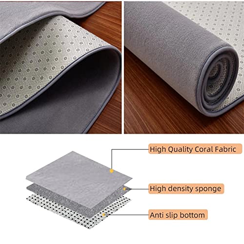 Tapis beige corail velours DASHADAO grand format pour salon - 4