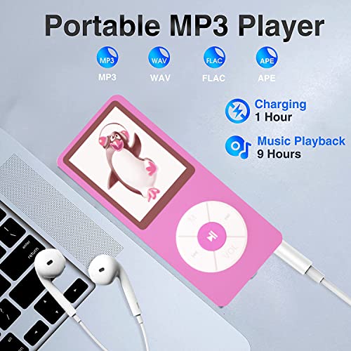 Image of MP3 Player with 32GB TF Card,Built-in HD Speaker,Portable HiFi Music Player with Video /Voice Recorder /FM Radio /Photo Viewer /E-Book Player for Kids