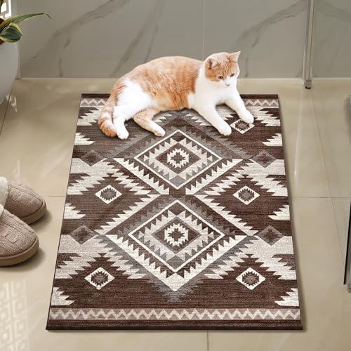 Tapete decorativo nativo americano 2x3 pies miniatura 1