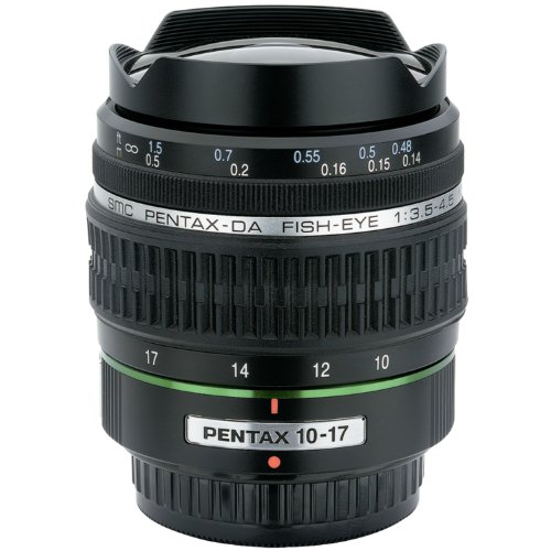 Pentax 10-17 mm f/3.5-4.5 DA ED - Objetivo para Pentax (Distancia Focal 10-17mm, Apertura f/3.5-32) Negro