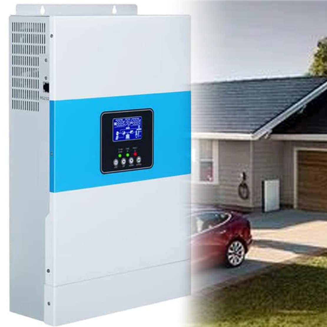 Hybrydowy inwerter sinusoidalny 3500W 24V z kontrolerem ładowania słonecznego 100A, inwerterem off-grid 50Hz/60Hz maks. Wejście PV 100A 500VDC, z modułem WiFi