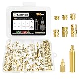 300 Pcs M3 Threaded Inserts for Plastic with Heat Set Tip,M3*(3mm-10mm Hight)*4.5mm Heat Set Inserts Kit,Brass Inserts for 3D Pringting