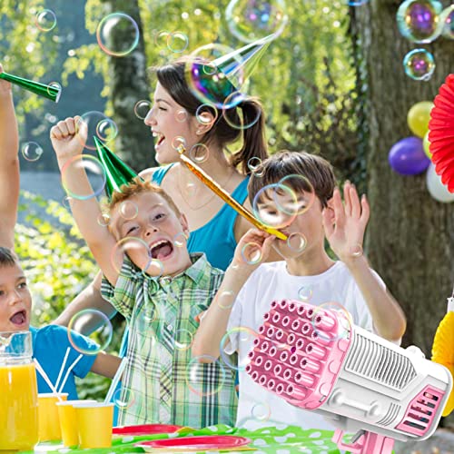 bolhas 36 furos ao ar livre, pistolas bolhas coloridas leves para brinquedos infantis, enchimentos b