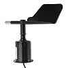 ZJchao 360° Wind Direction Sensor, ABS Anemometer Wind Speed Measuring Tool with 4-20mA Output for Weather Stations Ships Airports