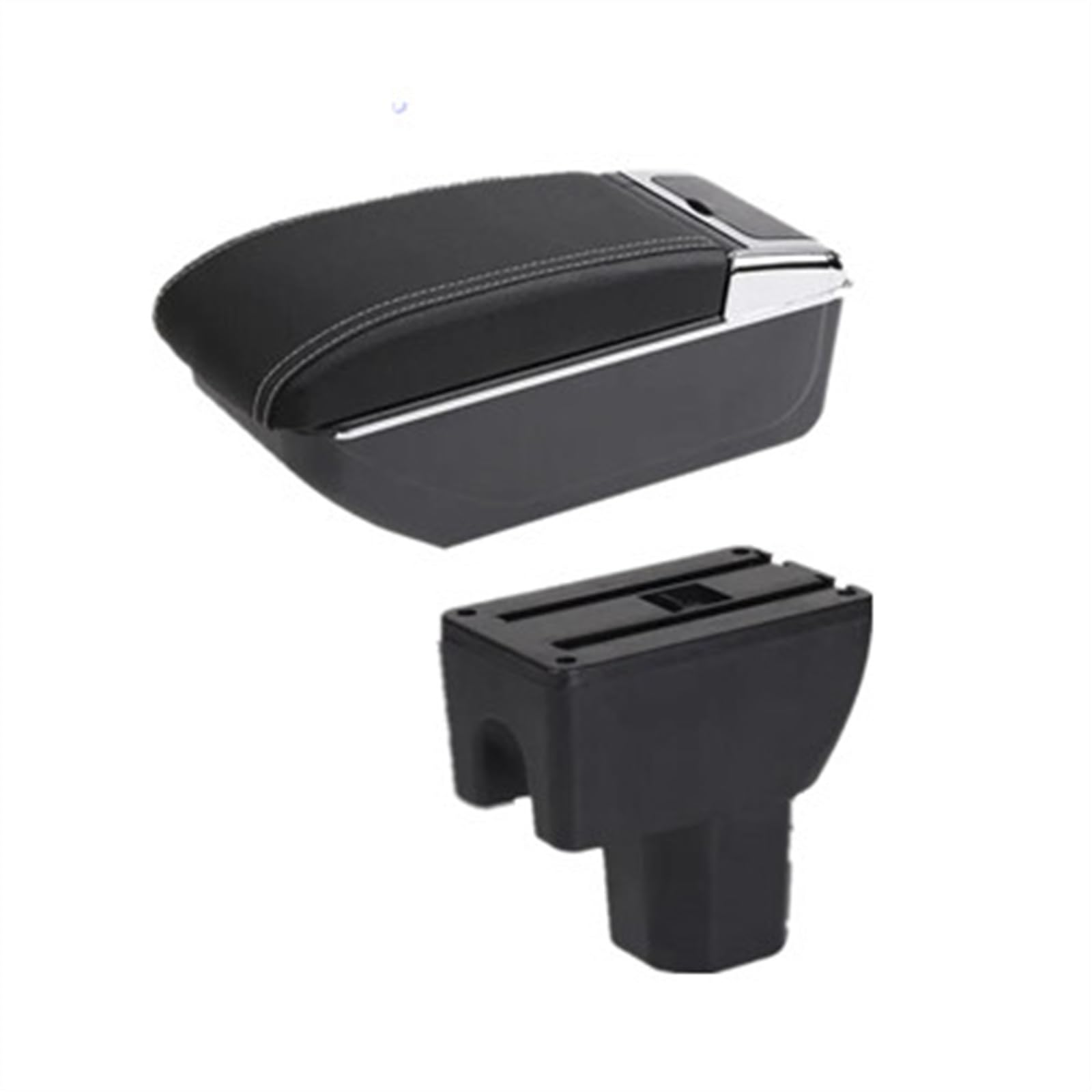 NOHEEU Car Interior Accessories Center Console Storage Box Multifunctional Armrest For Ignis(B white line)