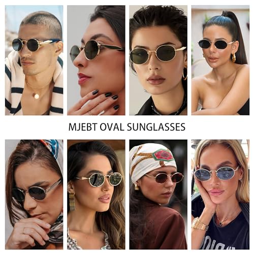 Retro Oval Sunglasses for Women, Classic Sunglasses Designer Shades Trendy UV Protection Sun Glasses2