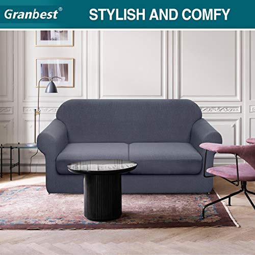 image for Granbest 3 Piece Premium Water-Repellent Couch Slipcover for 2 Cushion