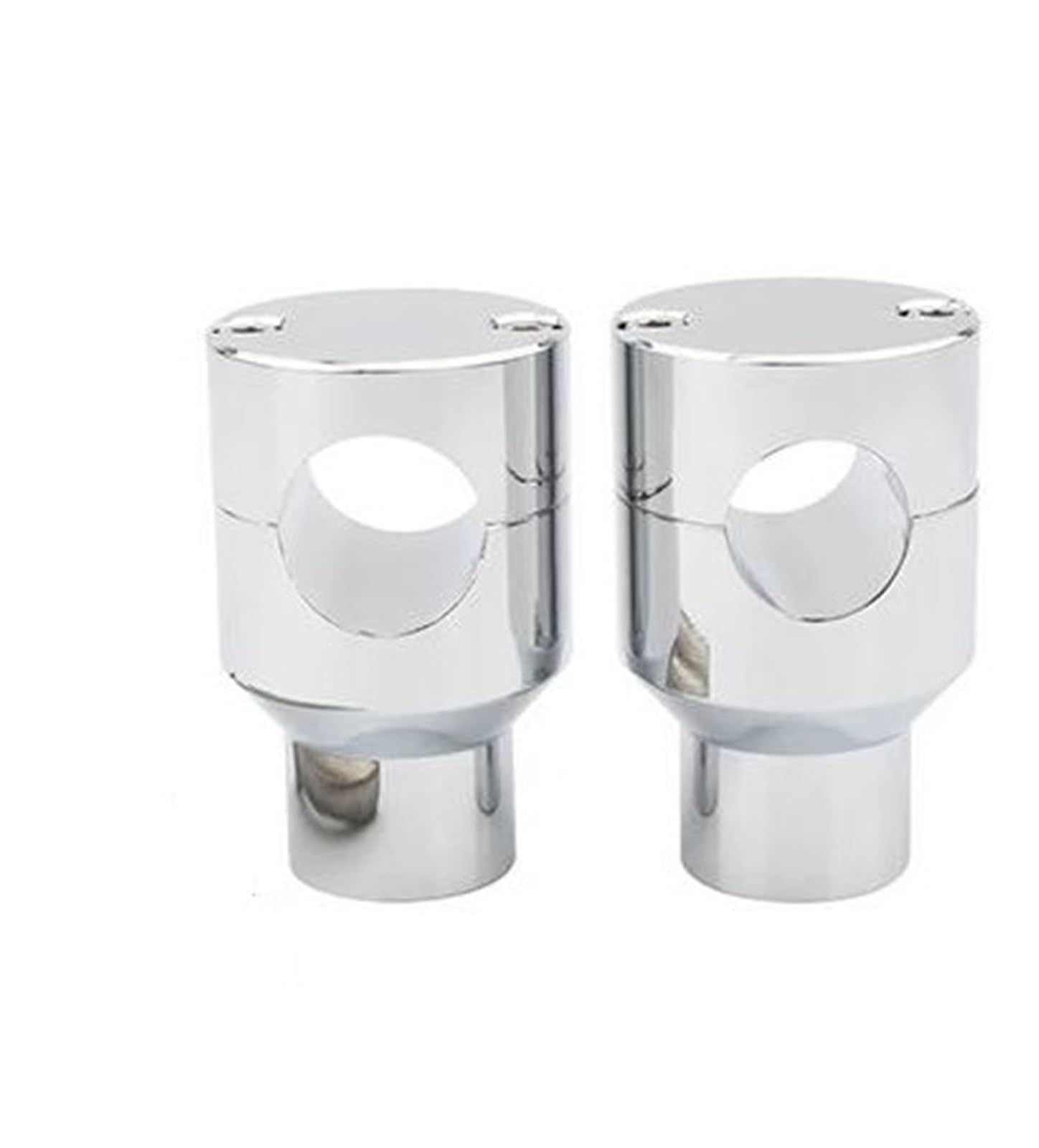 Hdhcscagh 25Mm Chrome2 For Cbr 1" 25 Mm Motorcycle Heightening Fixed Clamp Handlebar Risers Kit Mount Handlebar Clamps Risers(25Mm Chrome2)