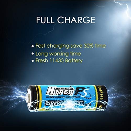 Miniatura 6 de Paquete de 2 baterías recargables LiFePo4 14430 (0.551 x 1.693 in) 400 mAh para luz de panel solar, cepillo de dientes, afeitadora, linterna