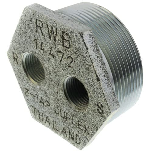 Beckett 2" NPT x 3/8" FNPT 3-Way Tap Tank Bushing