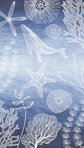 A.S. Création Kinderzimmer-Tapete Lilly & Luis - Strapazierfähige Vliestapete in Meerestiere-Optik - 1,59 m x 2,80 m - Blau, Weiß - Made in Germany – 770601 A.S. Création Kinderzimmer-Tapete Lilly & Luis - Strapazierfähige Vliestapete in Meerestiere-Optik - 1,59 m x 2,80 m - Blau, Weiß - Made in Germany – 770601