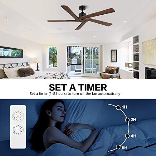 Wingbo WBCF-BS68-CH 64 Inch Dc Ceiling Fan Without Lights thumb #5