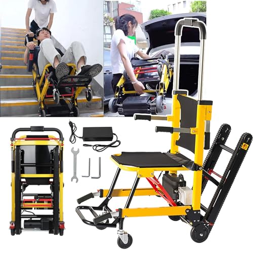 電動階段昇降車椅子 クローラータイプ 最大荷重165kg 操作簡単 高齢者や怪我をした患者が階段を上り下りするのに便利 折りたたみ式 軽量