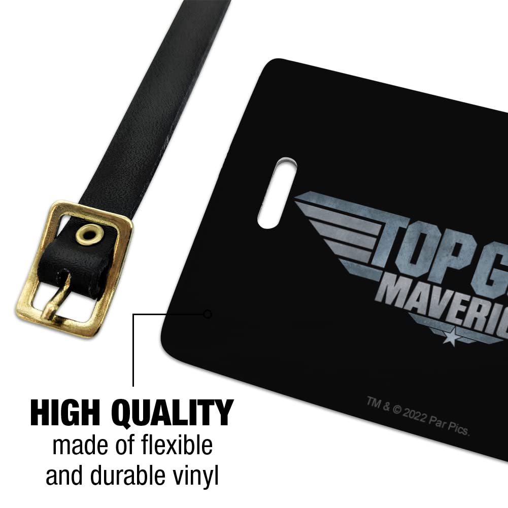 Amazon.com: Top Gun: Maverick Logo Luggage ID Tags Suitcase Carry
