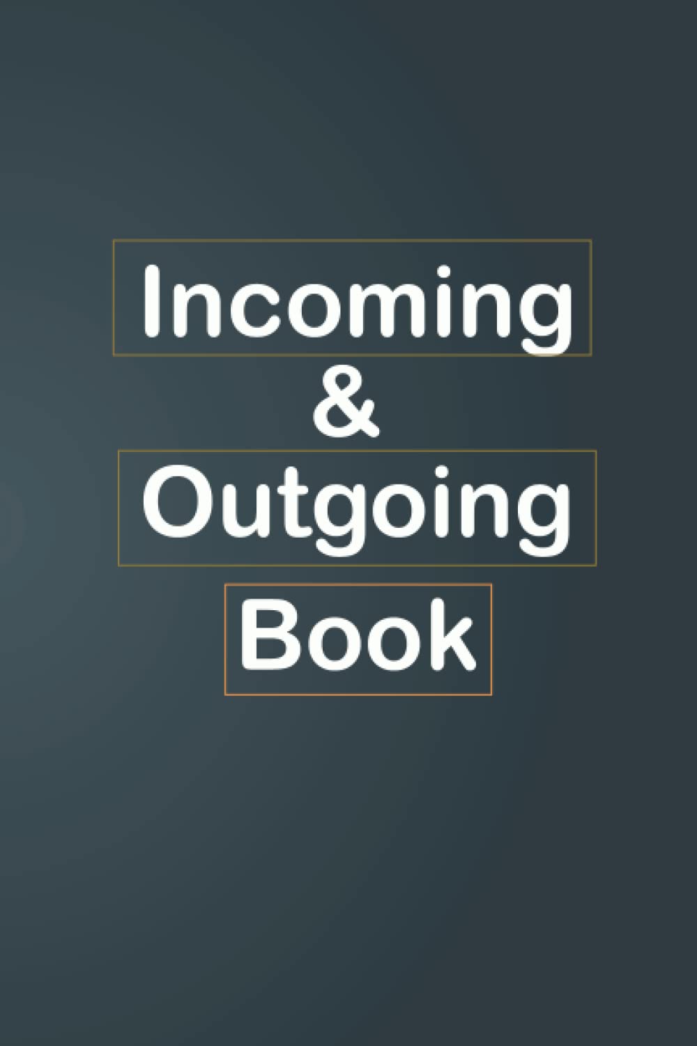 Incoming And Outgoing Book: Income and expenditure Bookkeeping Ledger For Small Business, 110 Pages