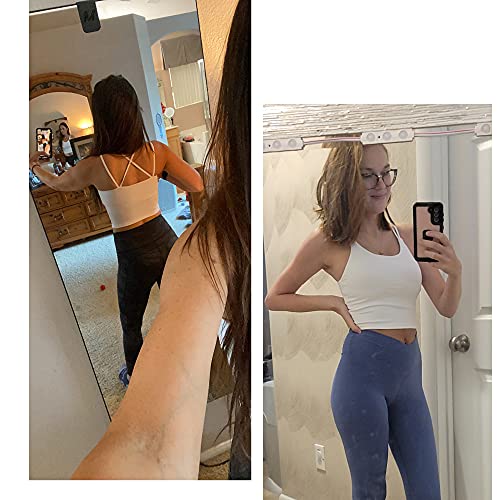 Vorcy Womens Padded Sports Bra Fitness Workout Running Camisole Crop Top with Built in Bra4