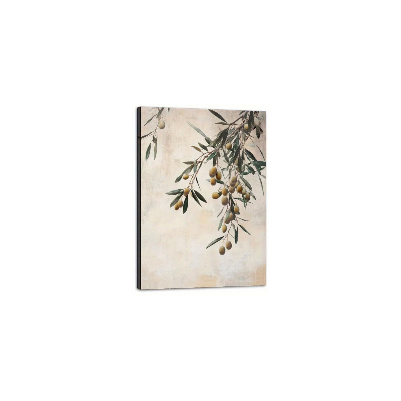 Set di 3 poster a tema ulivo con piante mediterranee, decorazione da parete bohémien, decorazione moderna per soggiorno e camera da letto, immagini senza cornice