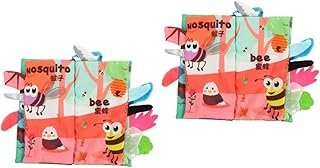 Toyvian 2 Peças Livro De Pano De Cauda Crianças Playset Brinquedos Infantis Brinquedos Para Bebês Livros Infantis Caudas Brinquedo Avião Brinquedos Para Crianças Brinquedos Infantis