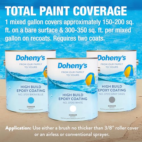 Image of Doheny's Pro-Grade High Build Self-Priming Epoxy Pool Paint, Blue Ice