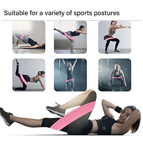 image for beststar Fabric Resistance Bands for Legs and Butt, Exercise Bands for