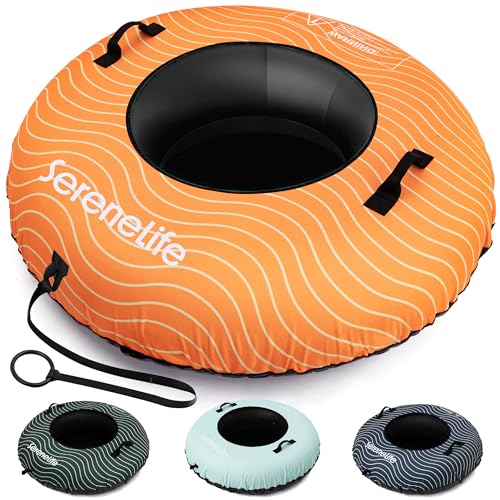 SereneLife Snowtube 112/122 cm – XXL Aufblasbarer...
