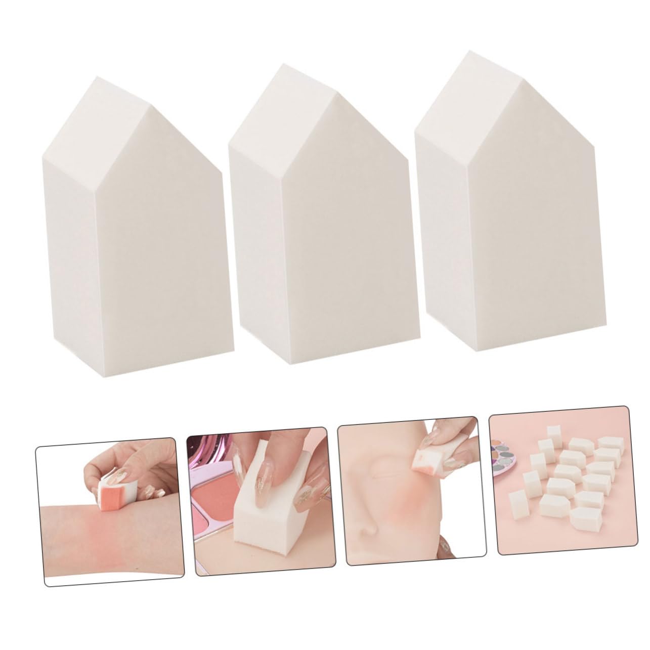 Beavorty 5 Set Di Fondotinta in Spugna Per Il Trucco in Lattice Sintetico Per Cosmetici Strumenti Per Il Trucco Bellezza Applicazione Uniforme 100 Pezzi*5