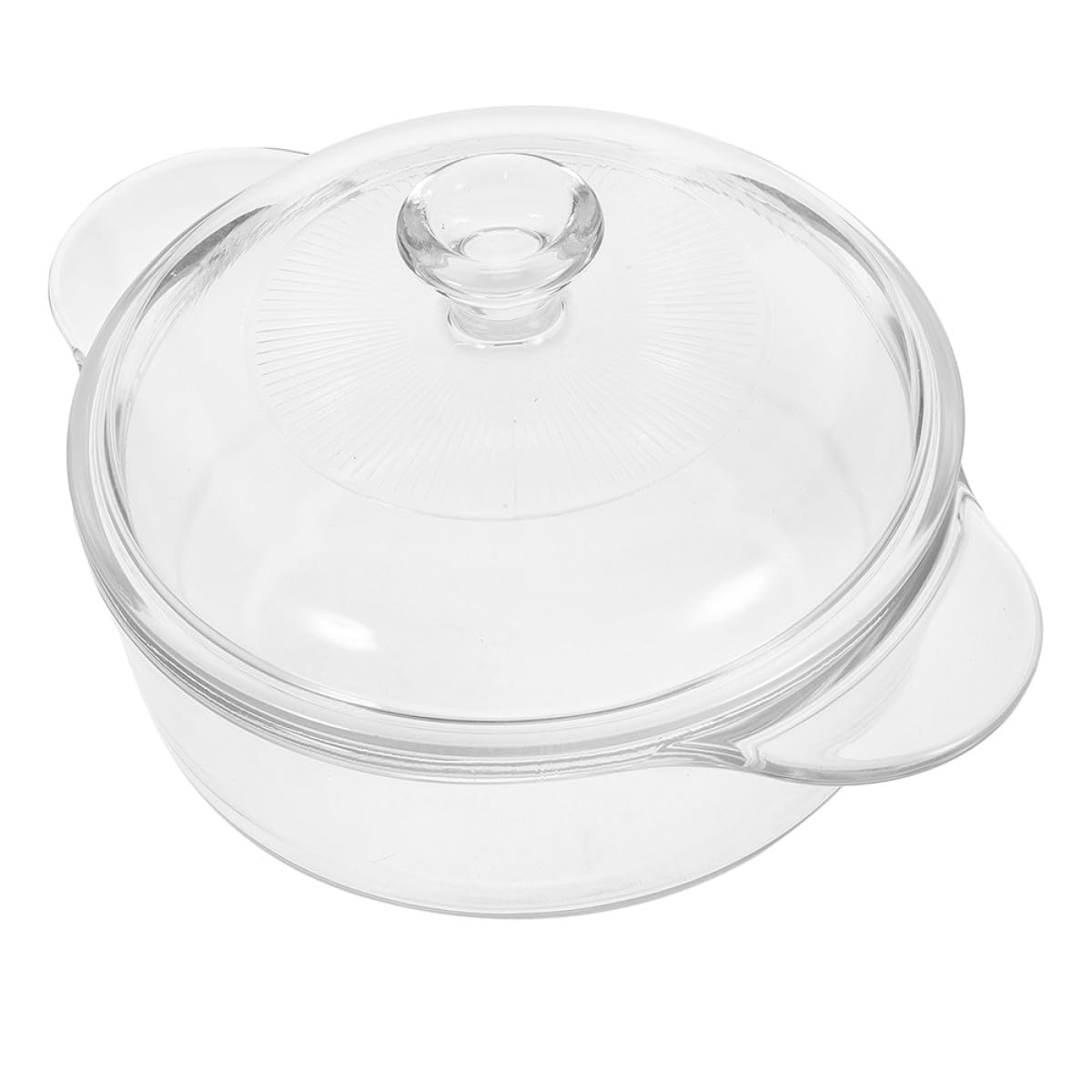 Bol de Vidrio Transparente Tapa para Almacenar y Servir Ensaladas y Postres, Resistente a Altas Temperaturas y Apto Cocina