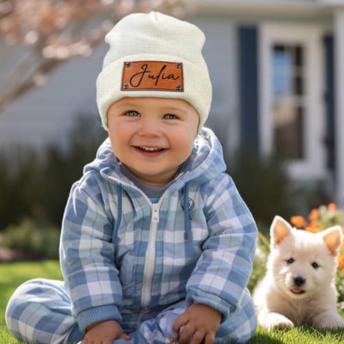 Custom Toddler Hat, Personalized Toddler Beanie Baby Boys Girls Beanies Kids Winter Hats Knit Warm Caps2