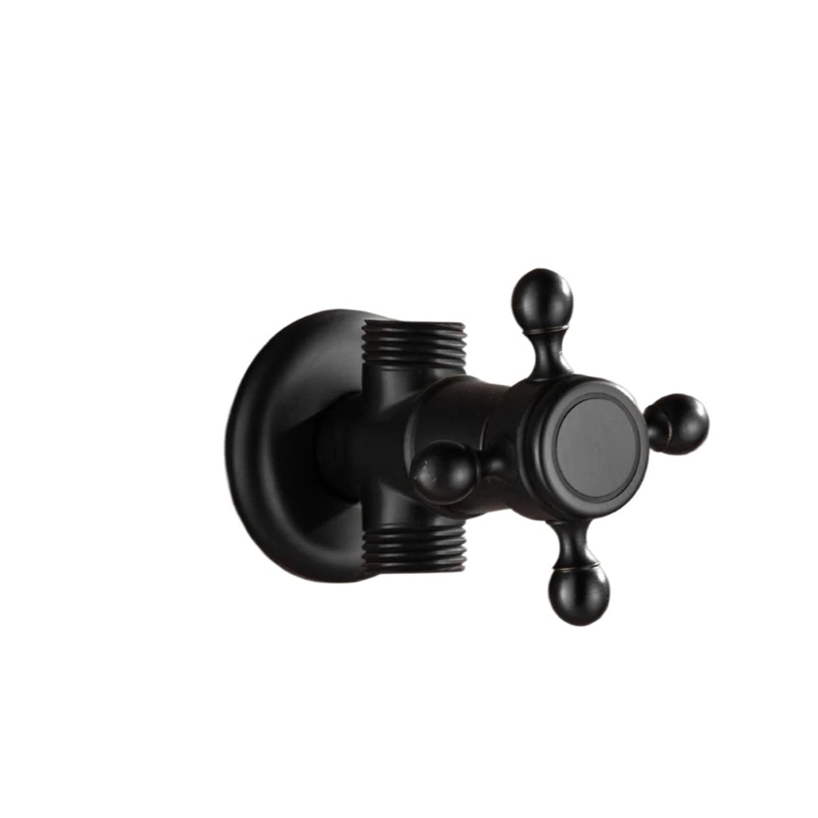 Bvhisehp Men's Jf02b Black Bronze Brass Angle Stop Valve 1/2 Inch Thread Dual Use Water Control Valve