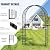Arbuxzuy 83in Steel Garden Arch Arbor Trellis for Climbing Plants Outdoor,Yard,Garden,Climbing Plants 7ft Decorative Wire Lattice,Outdoor Wedding Arch(Black)