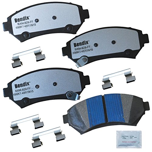 Image of Bendix Fleet Metlok MKD699K1FM Semi-Metallic Front Brake Pads for Buick LeSabre 2005-2000