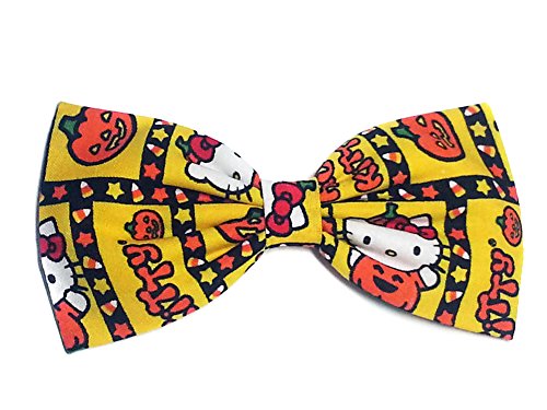 Kitty Collection-hair Bows for Girls, Teens, Gifts for Her. (Halloween Pumpkin Kitty, Barrette)