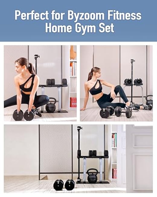 Adjustable Dumbbell Stand Rack Holder Weight Training Fitness Exercise for Home Gym Woman Beginner Black