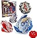 OBEST Battle Top con Joint Launcher e Arena Stadium, 4 Pezzi Metal Combat Burst Turbo Gyro Spinners e 2 Lanciatori e Disco da Battaglia 44 x 35 cm, Regali Giocattoli per Bambini (prima edizione)